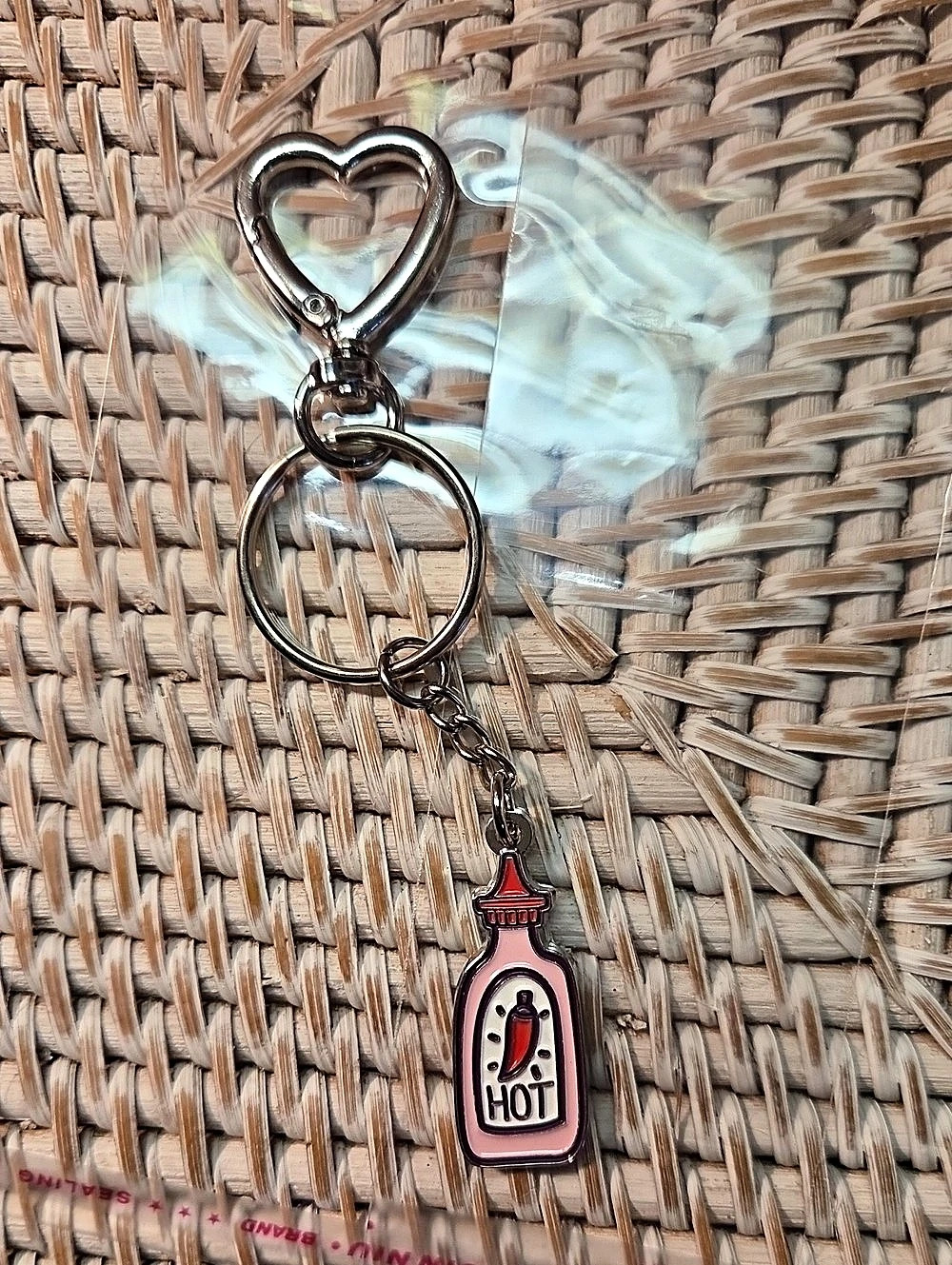 5 For 25 Or 8 All the Ways to Say Spicy & Hot Keychain Pink & Silver